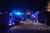 Pożar na Zamku Wysokim w Malborku, 16.08.2019 [ZDJĘCIA]. Duże zadymienie w kościele NMP