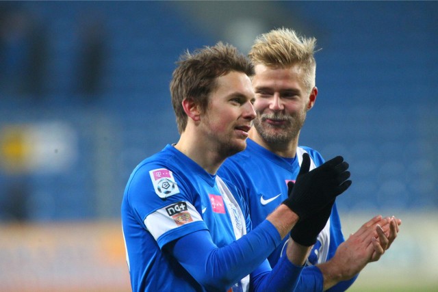 30.11.2014 poznan gd lech gornik zabrze. glos wielkopolski nz kasper hamalainen paulus arajuuri. fot. grzegorz dembinski/polskapresse