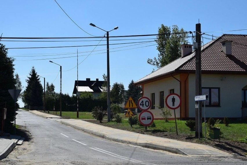 Nowy chodnik w Gadce wykonany w ramach tegorocznego Funduszu...