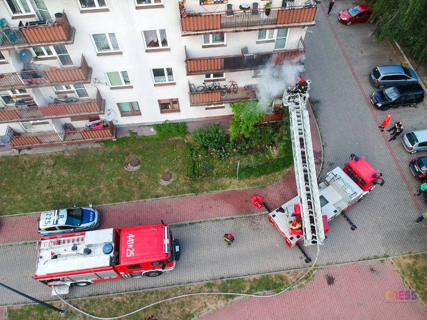 Pożaru mieszkania w Dąbrowie Górniczej wybuchł przy Alei...