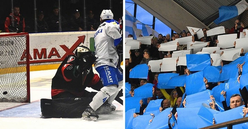 Piąty mecz hokejowego półfinału; Re-Plast Unia Oświęcim - GKS Tychy 4:1