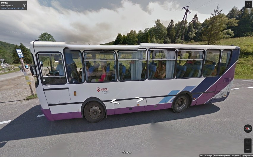 Google Street View w Bieszczadach. W jakich okolicznościach kamery Google złapały turystów?