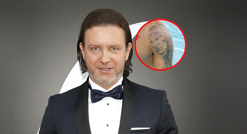 Radosław Majdan chętnie pokazuje swój tatuaż z wizerunkiem...