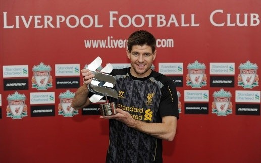Steven Gerrard najlepszym piłkarzem marca w Liverpoolu