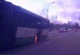Białystok. Pożar autobusu BKM na ul. Warszawskiej (wideo)