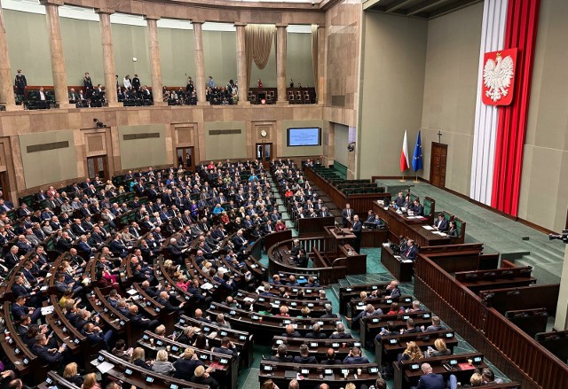 Sala plenarna Sejmu.