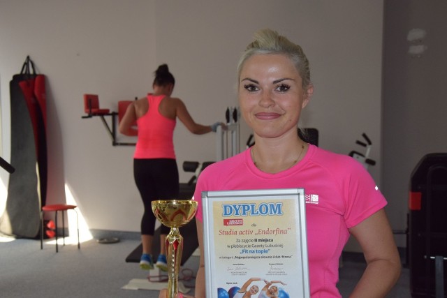 Marzena Piechowiak, właścicielka Endorfina Studio Activ w Żarach  zdobyła drugą nagrodę w plebiscycie Gazety Lubuskiej  „Najpopularniejsza siłownia i klub fitness 2016”.