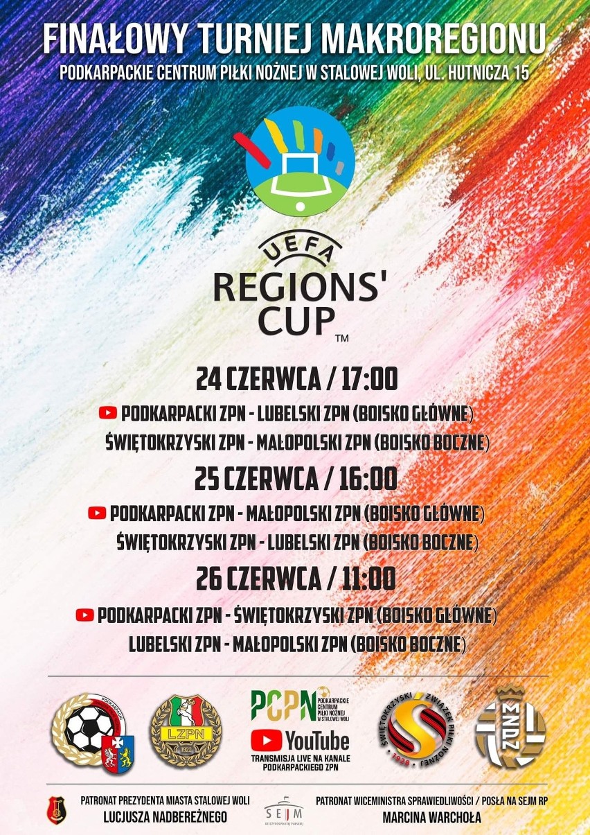 UEFA Region’s Cup (w Stalowej Woli, pt. od 17, s. od 16, n....