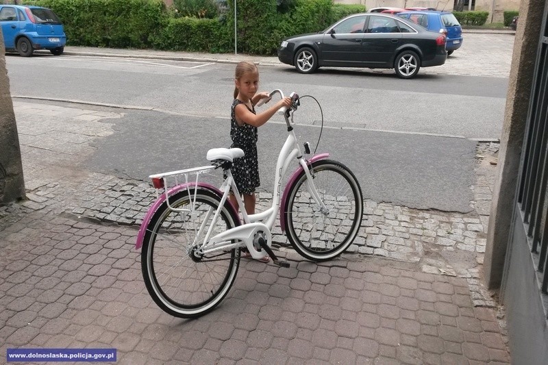 Natalka odzyskała skradziony rower