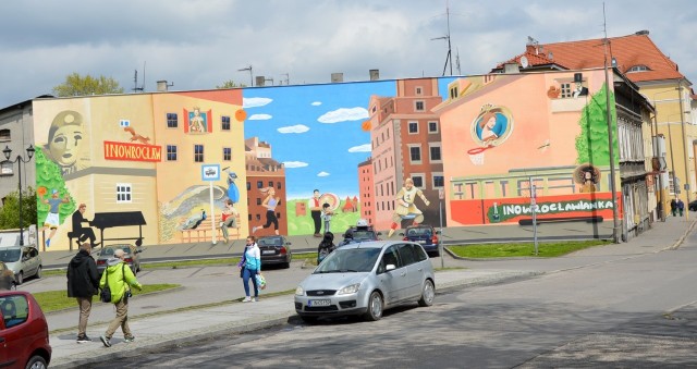 Nowy mural w centrum Inowrocławiu