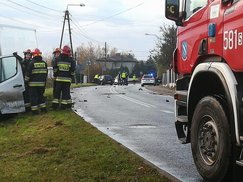 Zderzenie dwóch samochodów na Rajskiej w Rybniku