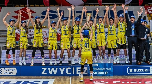 Koszykarki VBW Arki Gdynia w finale Suzuki Pucharu Polski pokonały CCC Polkowice