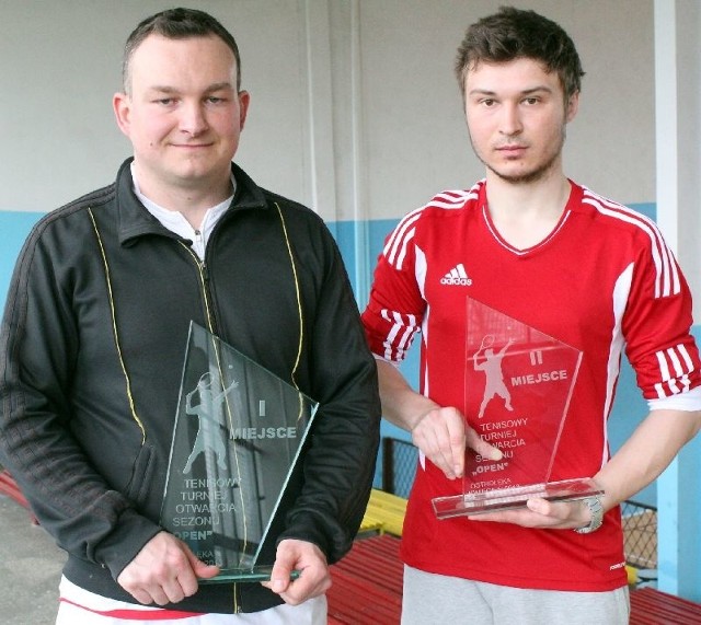 Dwóch najlepszych tenisistów turnieju - Jordan Czapski i Daniel Dąbrowski.