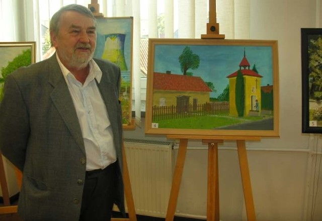 Jednym ze starszych artystów wystawiających swe prace oraz uczestnikiem warsztatów malarstwa jest Jan Jakubczyk.