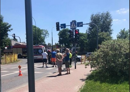 Wypadek w Dąbrowie Górniczej: Do bardzo groźnie wyglądającej...