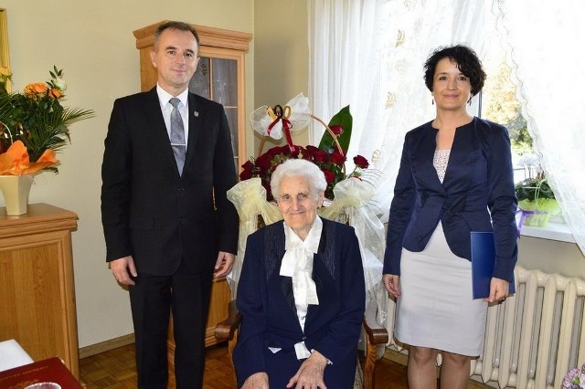 Władysława Urban. [b]Sędziwa jubilatka świętowała nie tylko w gronie najbliższych krewnych, ale i licznych gości.