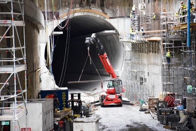 Budowa tunelu pod Świną. Prace na wyspie Uznam