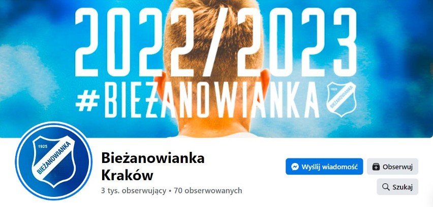 9. miejsce: Bieżanowianka Kraków - 3 tysiące lajków