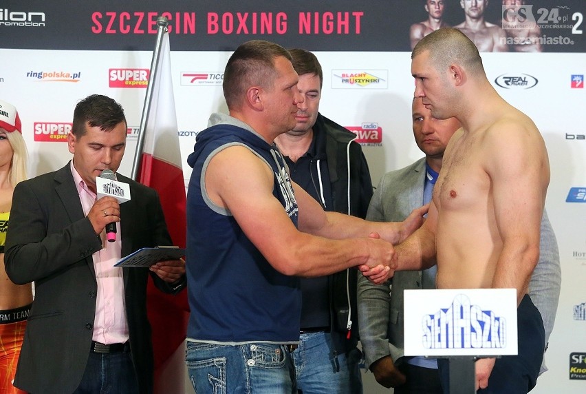 Pięściarze zważeni przed Szczecin Boxing Night [zdjęcia]