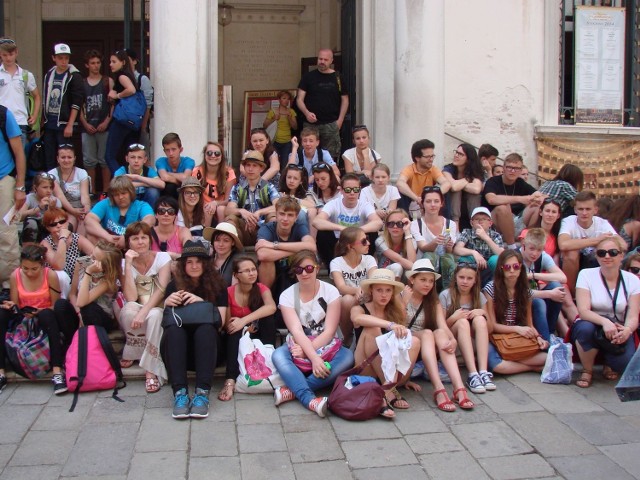 Podczas pobytu we Włoszech uczniowie gościli w Wenecji, którą byli zachwyceni.