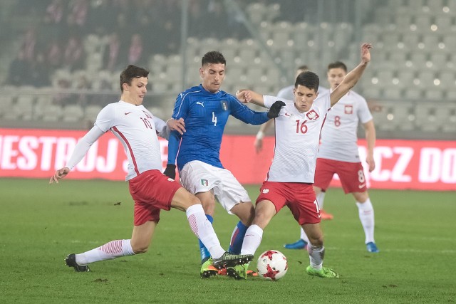 Polska - Włochy drużyn U-21 na stadionie w Krakowie