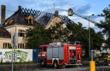 Pożar dawnego dworca towarowego przy Rycerskiej w Bydgoszczy. Sprawę bada policja