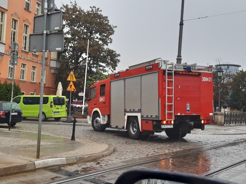 Pożar mostu łączącego Wyspę Słodową i Bielarską