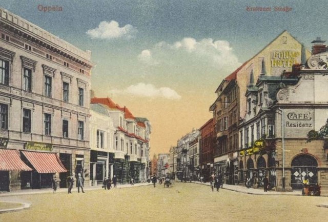 Przedwojenne Opole. Ulica Krakowska.