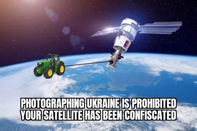 "Obserwowanie Ukrainy jest zakazane. Twój satelita został...
