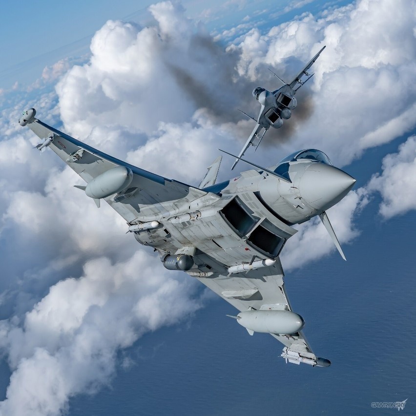 Rosyjski samolot "przechwycony" przez włoskich pilotów nad Polską w ramach misji Air Policing