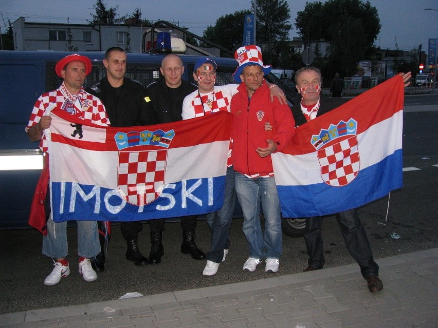 Kibice na meczu Włochy - Chorwacja
