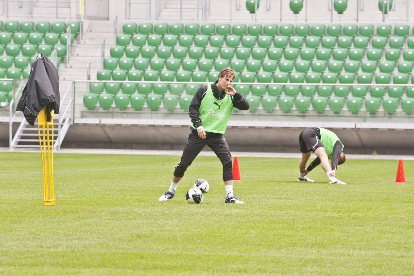 Piłka nożna: Śląsk trenował na Stadionie Miejskim (ZDJĘCIA, FILM)