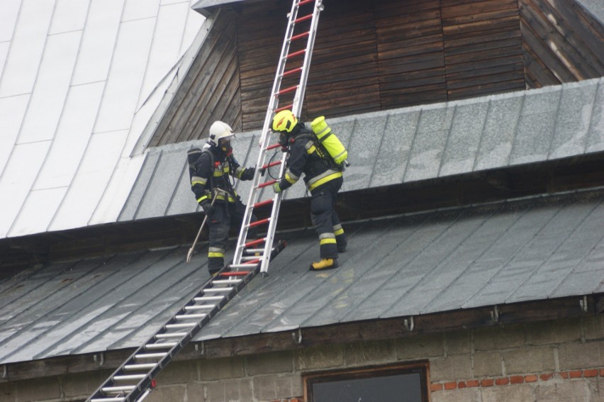 Podhale. Pożar domu jednorodzinnego w Murzasichlu [ZDJĘCIA]