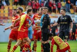 Jagiellonia - Korona Kielce 4:1. Kuriozalny gol, dwa rzuty karne i triumf białostoczan w żółto-czerwonych derbach (zdjęcia)