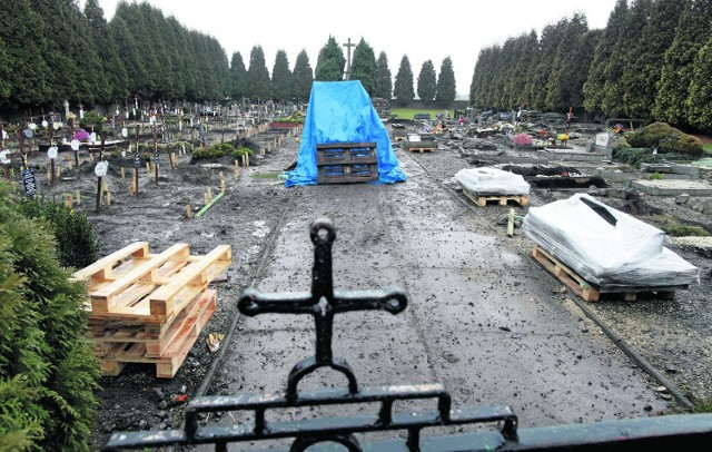 Na nieboczowskim cmentarzu spoczywają 464 osoby w 287 grobach. Na cmentarz w budowanych Nieboczowach ekshumowanych zostanie 227 zmarłych, pozostali - wedle życzenia rodzin - przeniesieni zostaną na inne cmentarze.