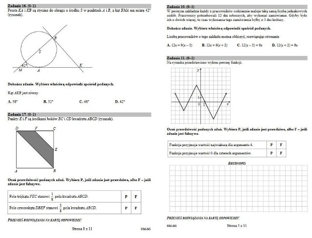 Egzamin gimnazjalny 2017/2018 CZĘŚĆ MATEMATYCZNO-PRZYRODNICZA. ODPOWIEDZI,  ZADANIA, ARKUSZE CKE | Polska Times