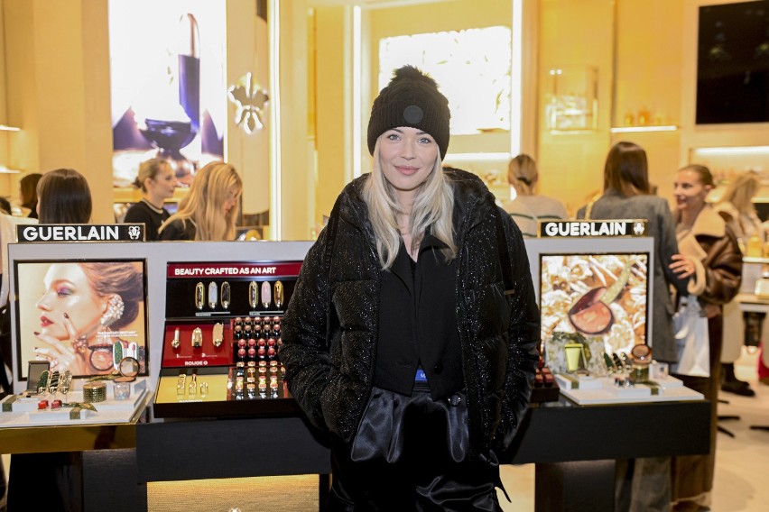 Na zdjęciu Sandra Kubicka na otwarciu butiku marki GUERLAIN....