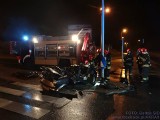 Wypadek w Bielsku-Białej: Kierowca w ciężkim stanie [ZDJĘCIA] Wypadek mini w Bielsku-Białej