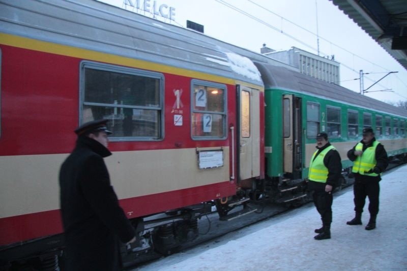 Strajk na kolei w Kielcach