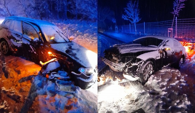 Nasz region przez dwa dni nękała wichura, a w nocy przyszły intensywne opady śniegu. Warunki na drogach są trudne. Na drodze krajowej nr 25 między Sporyszem i Brzeziem (gm. Rzeczenica) doszło do zderzenia trzech samochodów.