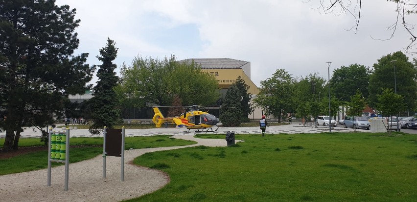 Śmigłowiec LPR lądował w centrum Opola