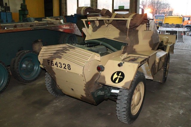 Samochód zwiadowczy z czasów II wojny światowej Daimler Dingo trafił do Poznania w ubiegłym miesiącu