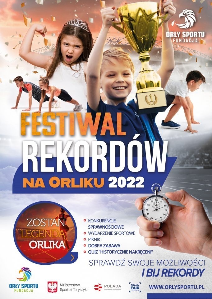 Festiwal Rekordów na Orliku 2022 w Orońsku. Będzie mnóstwo sportowych atrakcji i lekcja historii