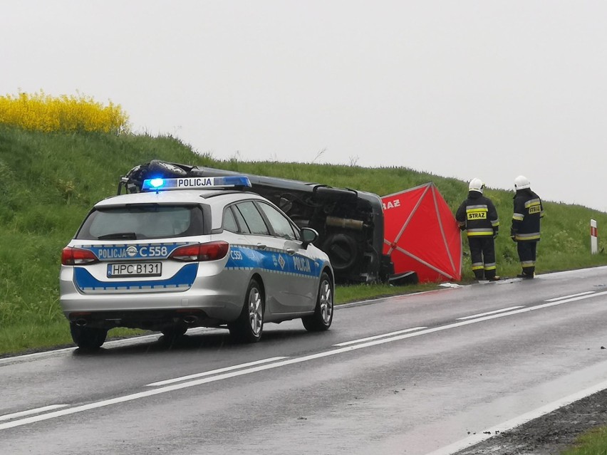 Śmiertelny wypadek w miejscowości Wabcz. Jedna osoba nie żyje! [zdjęcia]