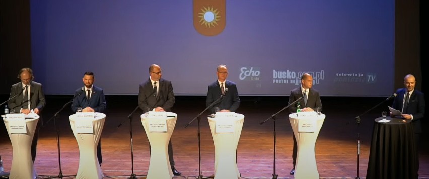 Wybory 2024. Debata przed wyborami na burmistrza Buska-Zdroju. Zapis transmisji wideo na żywo