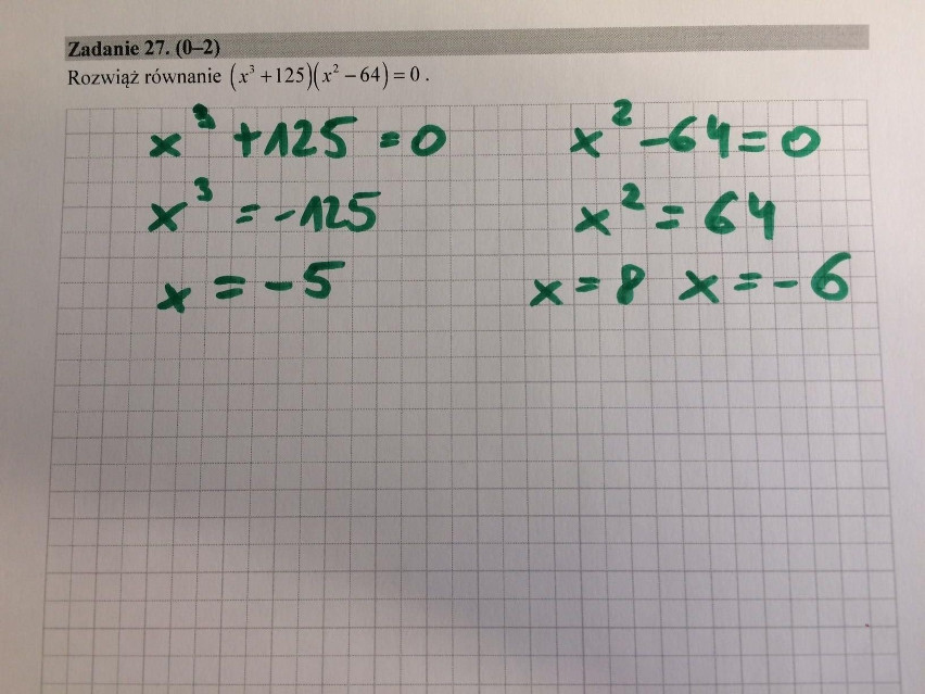 Matura 2018 matematyka poziom podstawowy - arkusze, odpowiedzi | Kurier