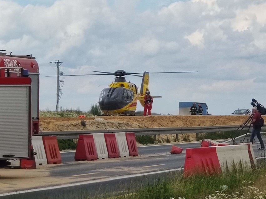 Wypadek w Bogusławicach. Zderzyły się autobnus, TIR i...