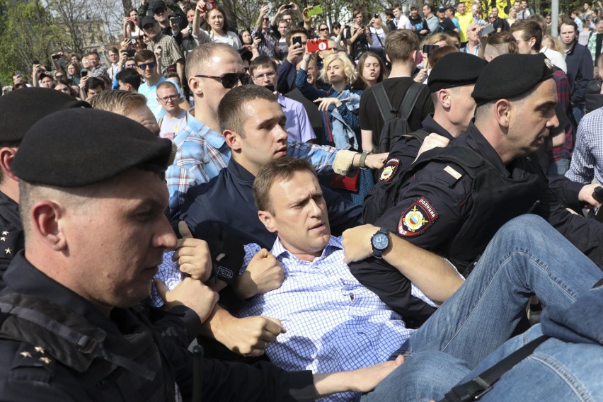 Protesty w Rosji. Ponad tysiąc zatrzymanych przeciwników Władimira Putina, m.in. Aleksiej Nawalny [ZDJĘCIA]