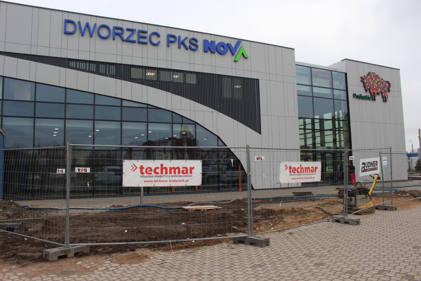 Budowa dworca PKS w Białymstoku zbliża się do końca. Na...