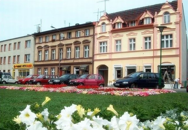 Kruszwica - Kamienice na rynku w Kruszwicy